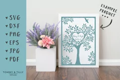 Natural Wedding Tree - SVG EPS DXF PNG PDF JPG Cutting File Product Image 2