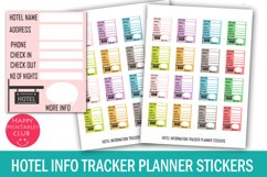 Hotel Information Tracker I Vacation Planner Stickers Product Image 1