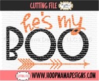 Hes My Boo - Halloween SVG Cutting File Product Image 2