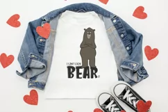 Can't Bear It SVG | Funny Bear SVG | Teen SVG Product Image 2