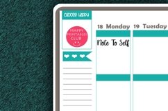 Note to Self Planner Sticker I Script Words Planner Stickers Product Image 2