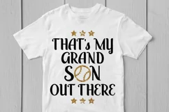 That's My Grand Son Out There - Baseball SVG EPS DXF PNG Product Image 3
