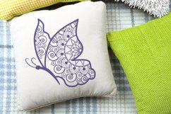Butterfly Zentangle Mandala SVG Product Image 4