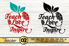 Teacher SVG PNG EPS DXF Files for Cutting and Printing Product Image 1