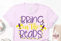 Bring on the beads - Mardi Gras SVG EPS DXF PNG Product Image 3