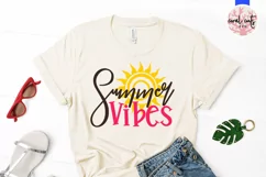 Summer vibes - Summer SVG EPS DXF PNG Cut File Product Image 2