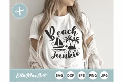 Beach junkie Svg, Summer svg, Beach svg, Summer shirt svg Product Image 1