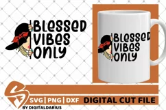 Peeking Girl svg, Blond Hair , Hat svg, Black Girl, Blessed Product Image 1