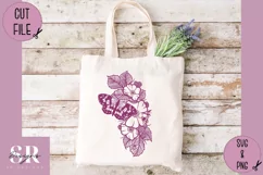 Floral Butterfly t-shirt design| Vinyl butterfly SVG Product Image 9
