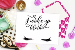 I Woke Up Like This SVG | Funny Makeup Cut File Product Image 3