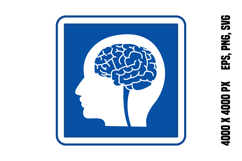 Blue Neurology Sign Product Image 1