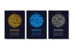 Modern cards design. Abstract shining invitation templates w Product Image 1