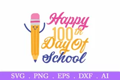 100 days of school svg, 100th day of school svg, school svg Product Image 2