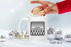 Merry Christmas paper cut design SVG / DXF / EPS / PNG files Product Image 5
