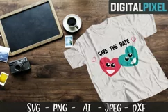 Save The Date SVG PNG DXF | Valentines Hearts Crafters SVG Product Image 2