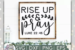 Rise Up & Pray SVG DXF PNG EPS Cutting Files Product Image 1