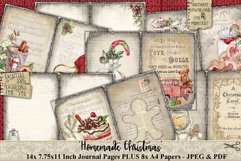 Homemade Christmas Junk Journal Papers | Vintage Christmas Product Image 5