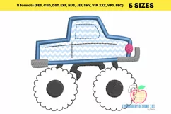 Cartoon Monster Truck Applique for Kids Product Image 2