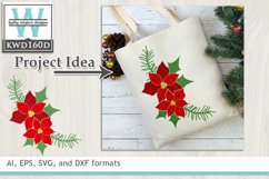 Christmas SVG - Poinsettias Product Image 1