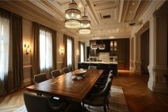 Luxury modern kitchen and dining room interior Product Image 1