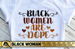 Black Woman SVG Black Women Are Dope SVG Black History SVG Product Image 4