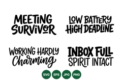 Hand Lettered Funny Office Quote Designs For Shirts Product Image 1