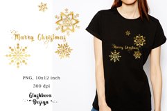 Christmas PNG, Christmas Snow PNG, Snowflake Clipart Product Image 1