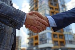 Businessmen Handshaking Background Wallpaper Product Image 1