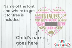 Princess SVG | Princess Heart Subway Art | Shirt Design Product Image 2
