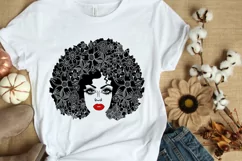 Black Woman SVG PNG EPS DXF Files For Cutting and Printing Product Image 2