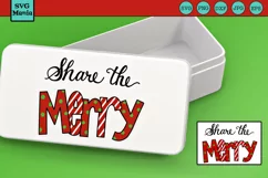 Merry Christmas SVG, Cookie Tin SVG, Santa Plate SVG File Product Image 1