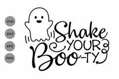 Shake your Boo-ty Svg, Halloween Svg, Ghost Svg, Boo Svg. Product Image 1