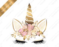 Unicorns Clipart Sublimation Design Product Image 2