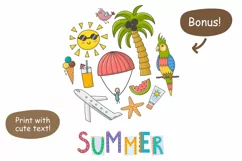 Summer Time: pattern & clipart - Free Design of The Week Product Image 7