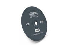 Compact Disc CD 3D Mockup Template Photoshop Product Image 1
