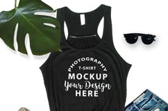 Bella Canvas 8800 mockup, Black Product Image 2