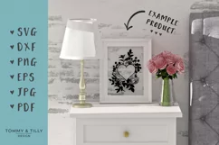 Floral No.8 Design - Cut File SVG EPS DXF PNG PDF JPG Product Image 5