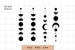 Moon phases svg, Celestial svg File, Moon svg cut file Product Image 1