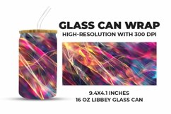 Colorful Lights Glass Can Wrap Product Image 1