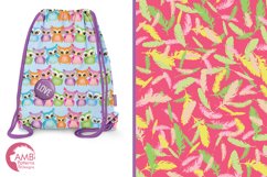 Bright Owls Patterns, Feather and Owl Papers, AMB-453 Product Image 3