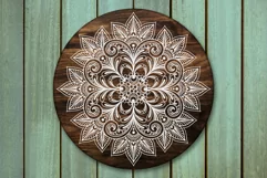 Mandala Svg, Mandala Clip Art, Zentangle Svg, Flourish Svg Product Image 3