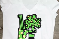 Love Cheetah Shamrock - A St Patricks Day Cricut SVG Product Image 2
