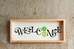 Welcome wood sign svg, summer wood sign svg Product Image 2