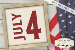 July 4 - 4th of July - Patriotic SVG Product Image 1