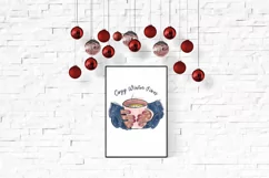 Cozy Winter Vibes Sublimation PNG, Its Cold Outside Product Image 5