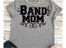 Band svg SVG DXF JPEG Silhouette Cameo Cricut Marching Band mom svg iron on Music notes svg Product Image 1