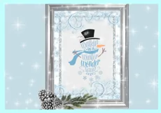 Walking In A Winter Wonderland Snowman SVG DXF EPS PNG files Product Image 2
