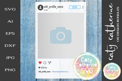 Social Media Editable Frame SVG Wedding Birthday Party Product Image 1