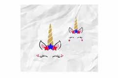 Unicorn SVG, Patriotic Unicorn SVG, 4th of July Unicorn SVG Product Image 1