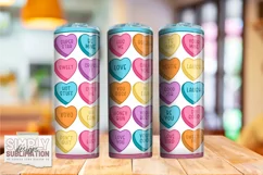 Sweetheart Valentine 20 oz Sublimation Tumbler Wrap Png Product Image 2